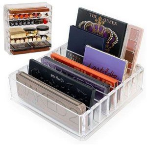 Acrylic Makeup Organizer Compact Makeup Palette Organizer 8 Spaces